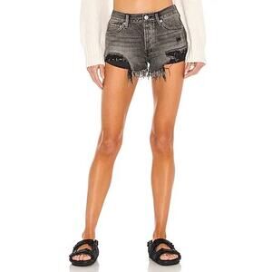 We The Free Loving Good Vibrations Cutoffs in Black Size 31